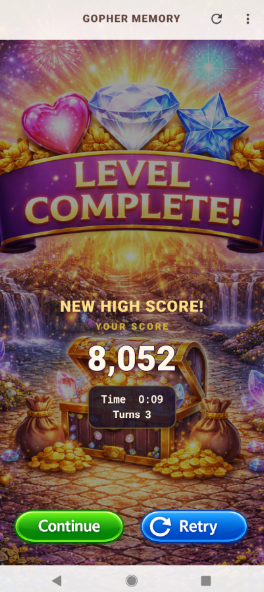 Gopher Memory spel